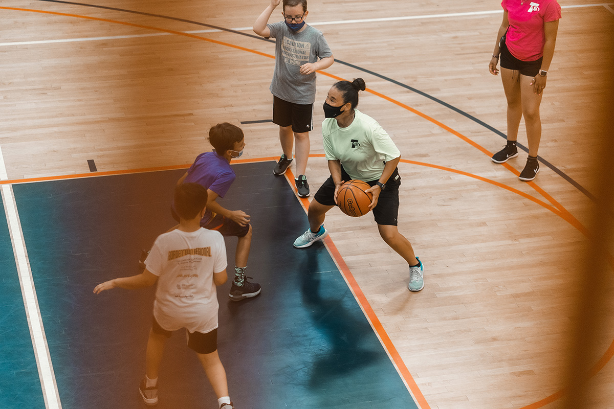 Kids Playing Basketball